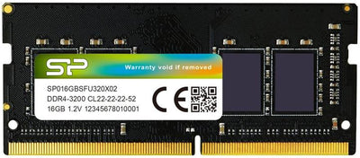 Barrette Mémoire RAM Silicon Power SO-DIMM DDR4 – 16 Go – 3200 MHz – Noir