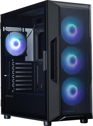 Boîtier PC Zalman i3 Neo V2 ARGB Noir - Moyen Tour ATX