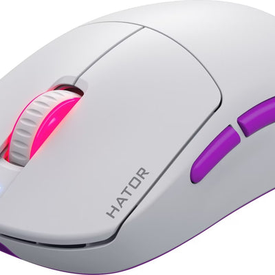 Souris sans fil Gamer Hator Quasar 3 Ultra 8K RGB (Blanc)