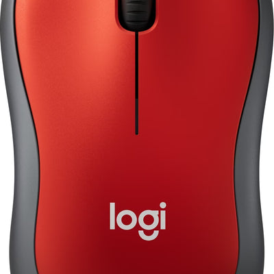 Souris sans fil Logitech M185 (Rouge)