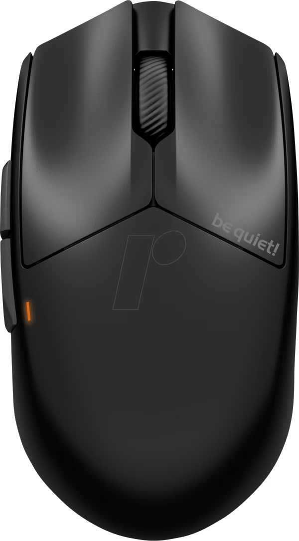 Souris gamer sans fil be quiet! Dark Perk Sym noire, vue de dessus