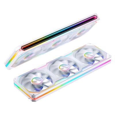 Triple Jonsbo XA-360W Reverse RGB - 3x 12cm - Blanc