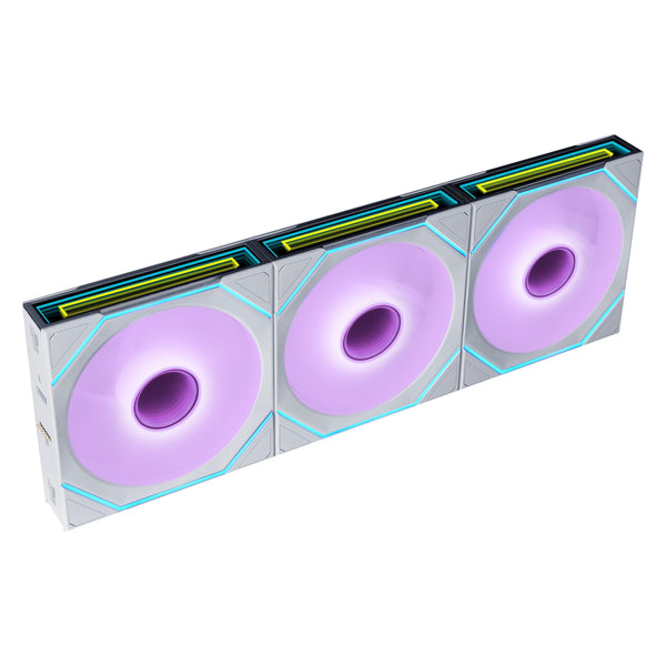 Lot de 3x Lian Li Uni Fan SL-Infinity Flex RGB avec contrôleur 12cm Blanc : ventilateur de boîtier