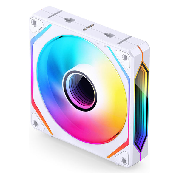 Lot de 3x Jonsbo ZL-120 RGB 12cm Blanc : ventilateur de boîtier