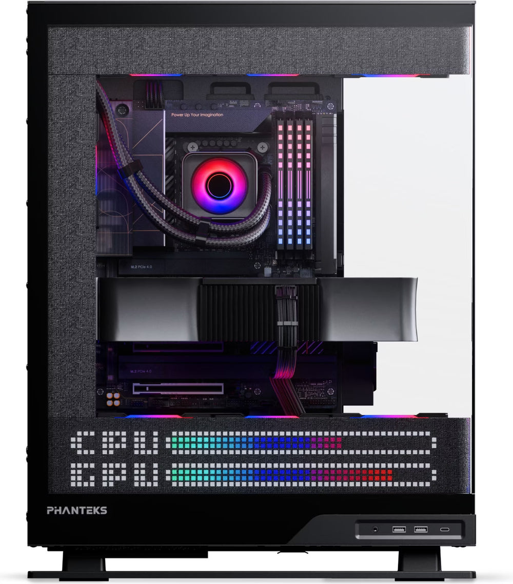 Phanteks Evolv X2 Matrix RGB Noir vue de trois quarts