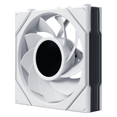 Lot de 3x Lian Li Uni Fan TL LCD Flex Reverse RGB - 12cm - Blanc