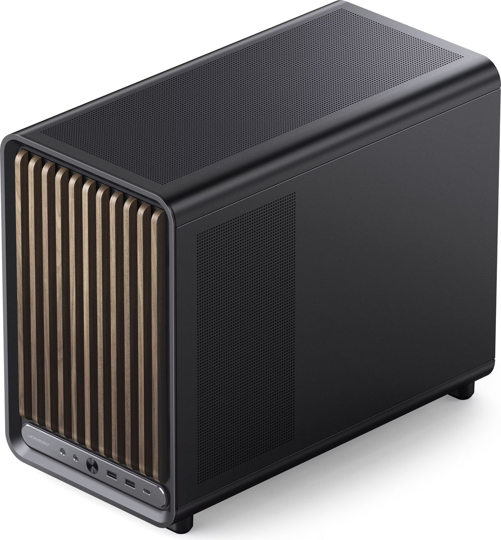 Jonsbo D33 Wood Noir vue de trois quarts
