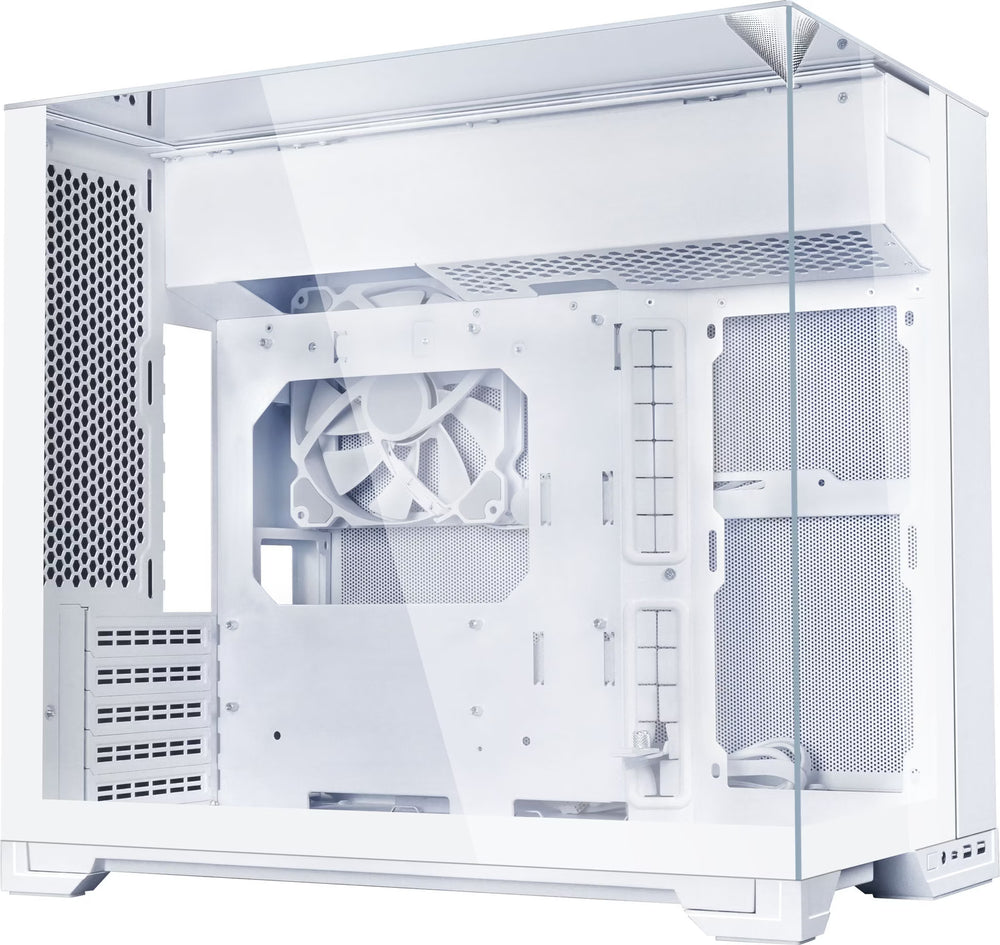 Lian Li O11 Vision-M Blanc vue de trois quarts