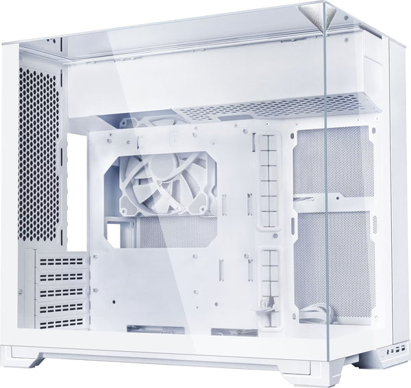 Lian Li O11 Vision-M Blanc vue de trois quarts