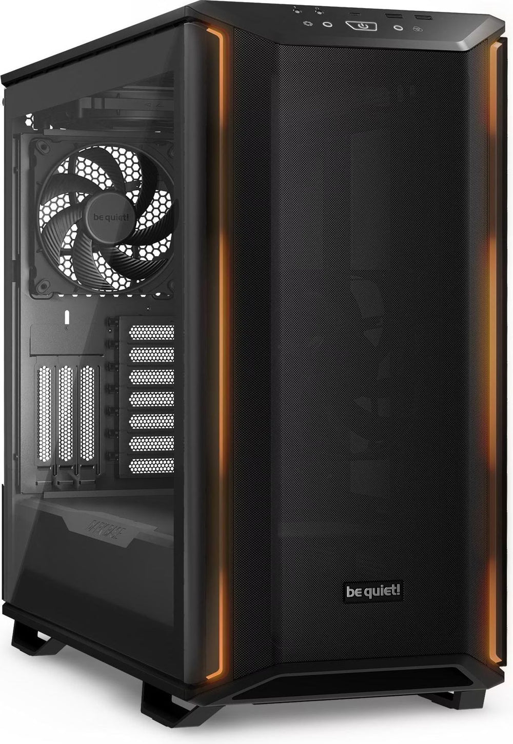 be quiet! Dark Base 701 RGB Noir vue de trois quarts