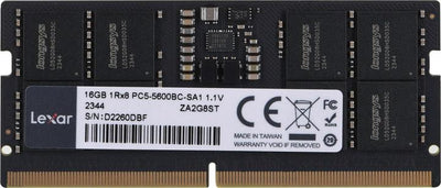 Barrette Mémoire RAM Lexar SO-DIMM DDR5 – 16 Go – 5600 MHz – OEM