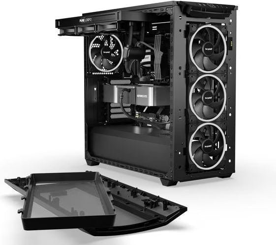 be quiet! Shadow Base 800 FX RGB Noir vue de trois quarts