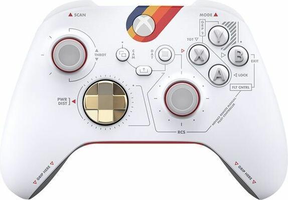Manette sans fil Xbox Starfield Édition Limitée blanche, vue de face