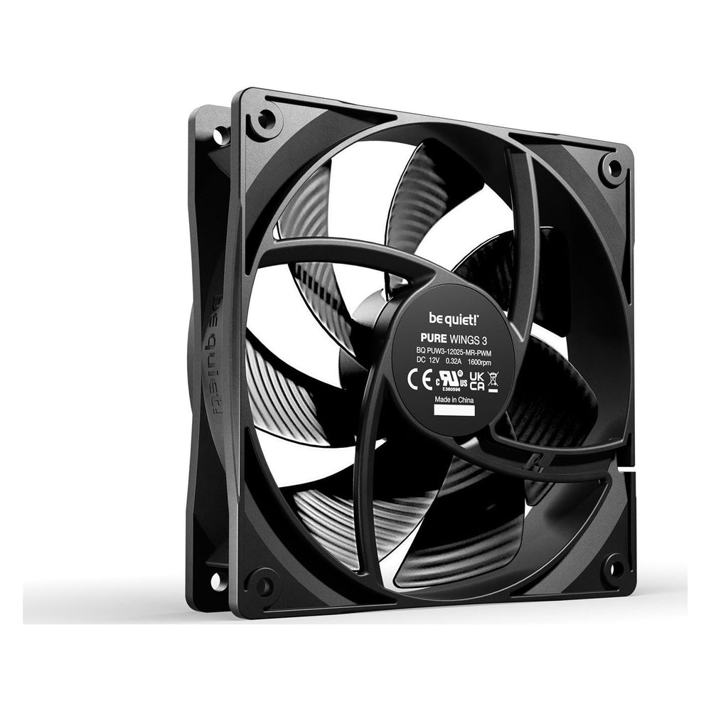 be quiet! Pure Wings 3 PWM 12cm Noir : ventilateur de boîtier