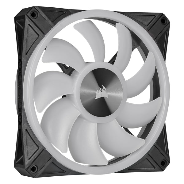 Lot de 2x Corsair iCue QL140 PWM RGB 14cm Noir : ventilateur de boîtier