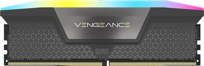 Kit Mémoire RAM Corsair Vengeance RGB DDR5 – 32 Go (2 x 16 Go) – 6000 MHz CL30 – Noir