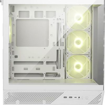 Boîtier PC MSI Mag Pano 130R Project Zero RGB Blanc - Moyen Tour ATX