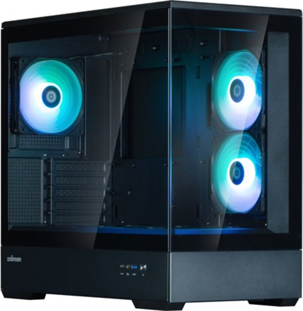 Zalman P30 V2 RGB Noir vue de trois quarts
