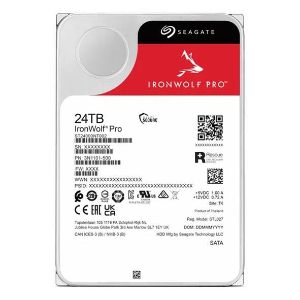 Disque dur Seagate IronWolf Pro 20 To 3,5 pouces SATA