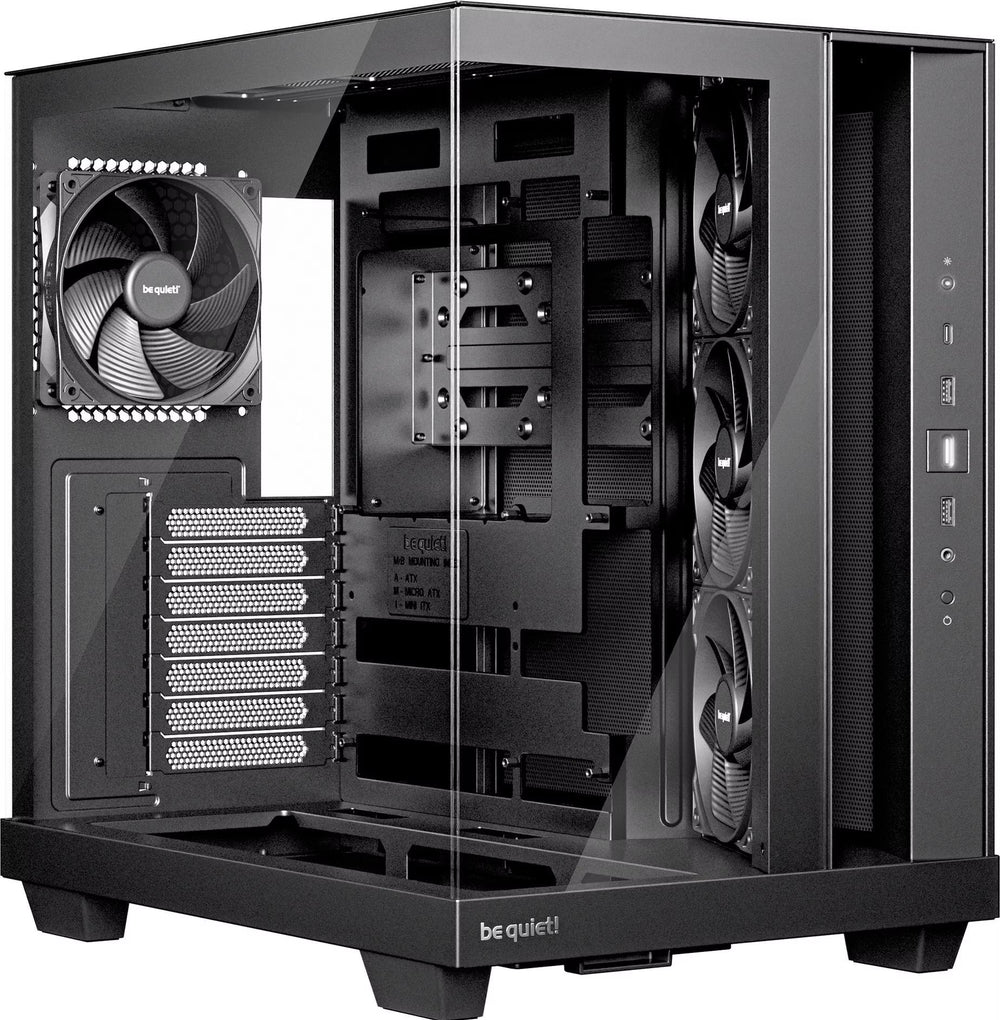 be quiet! Light Base 500 Noir vue de trois quarts