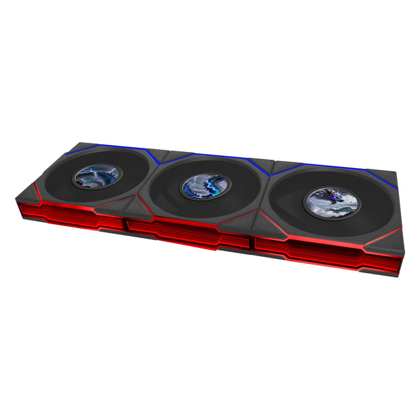 Lot de 3x Lian Li Uni Fan TL LCD Flex 12cm Noir : ventilateur de boîtier