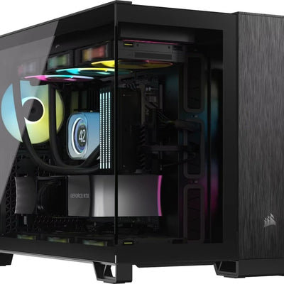 Boîtier PC Corsair 2500X Noir/Aluminium Obsidian - Moyen Tour Micro-ATX