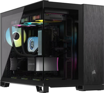 Boîtier PC Corsair 2500X Noir/Aluminium Obsidian - Moyen Tour Micro-ATX