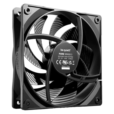 be quiet! Pure Wings 3 Haute vitesse PWM - 12cm - Noir