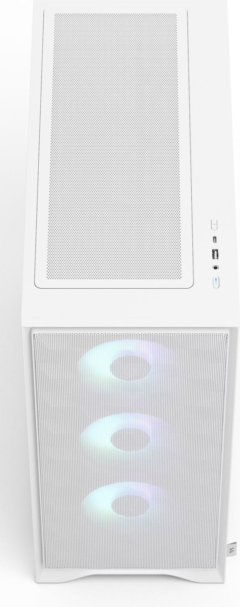 Fractal Design Pop 2 Air RGB Blanc vue de trois quarts