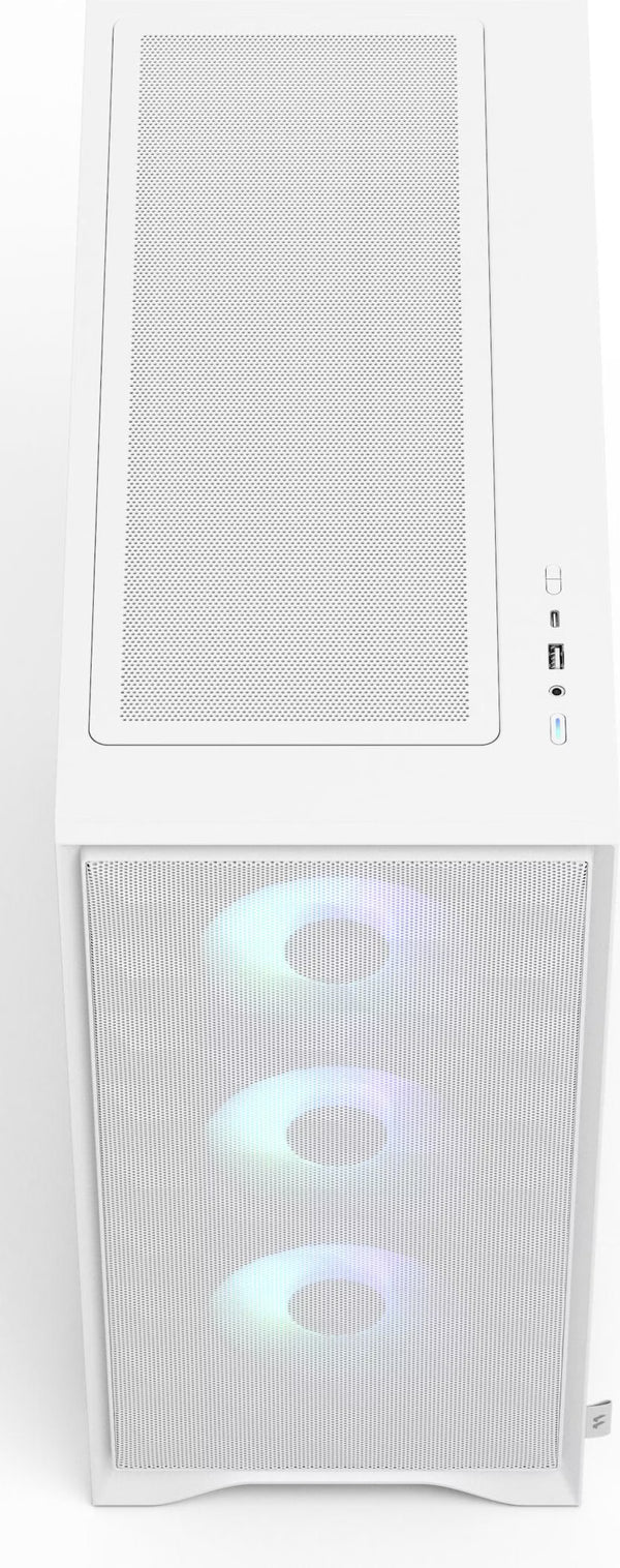 Fractal Design Pop 2 Air RGB Blanc vue de trois quarts