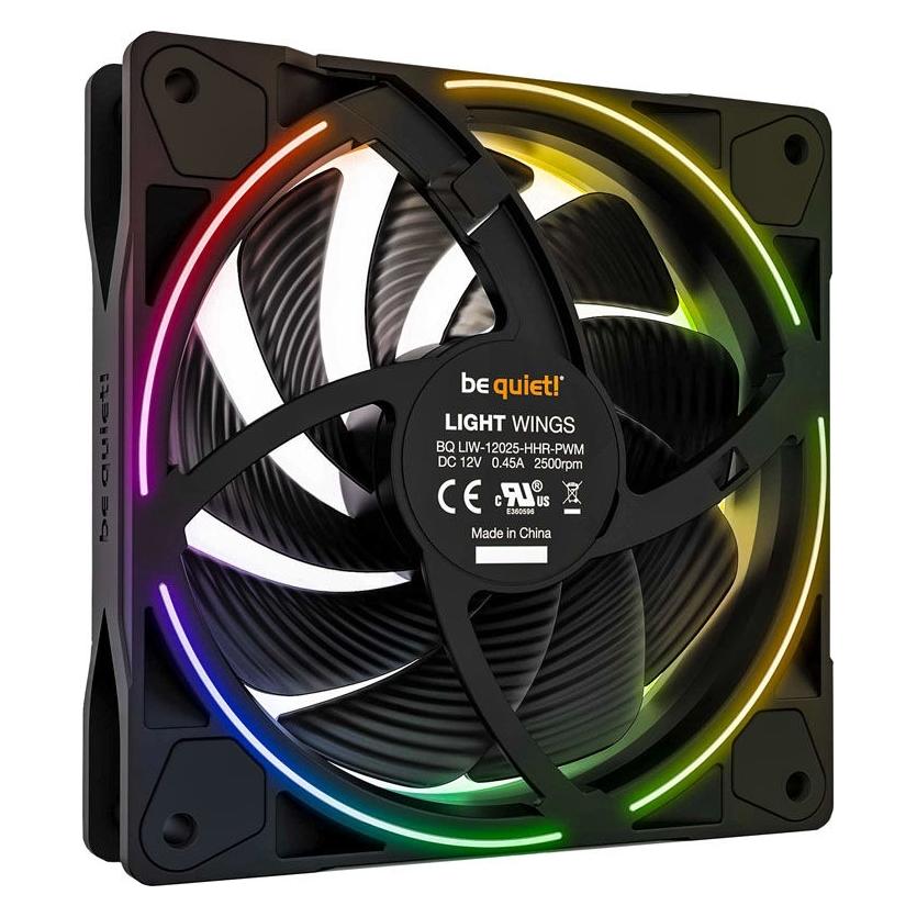 be quiet! Light Wings High Speed RGB 12cm Noir : ventilateur de boîtier
