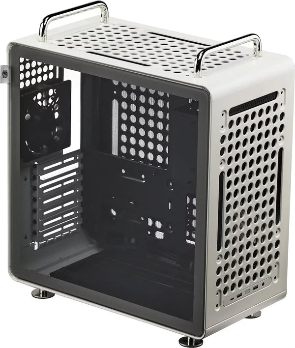 Cooler Master Qube 540 Argent vue de trois quarts