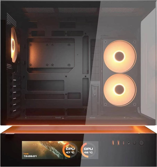 Cougar CFV235 Vision RGB Noir vue de trois quarts