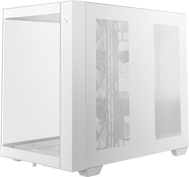 DeepCool CG530U 4F RGB Blanc vue de trois quarts