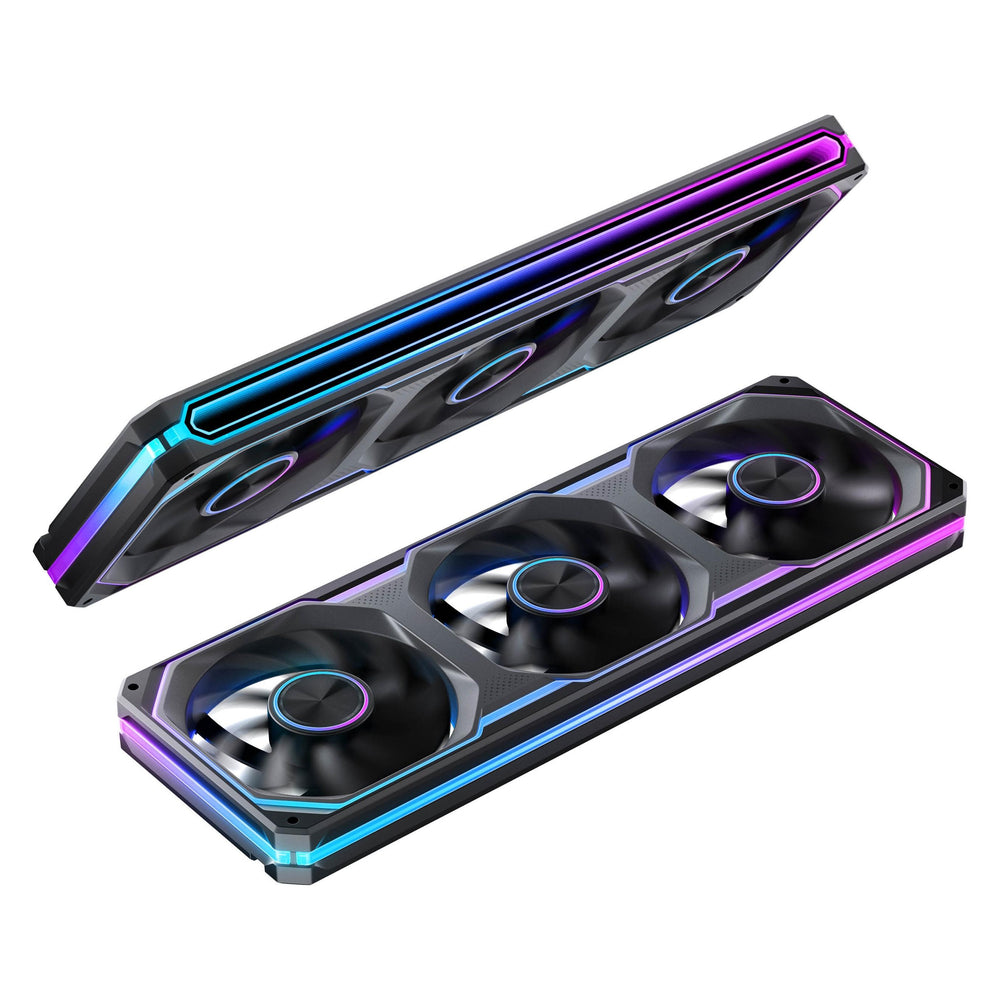 Triple Jonsbo XA-360B RGB 3x 12cm Noir : ventilateur de boîtier