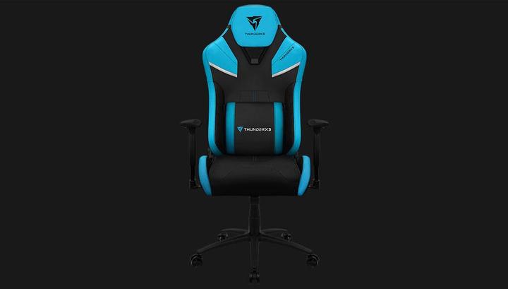 Fauteuil gamer ThunderX3 TC5 Max bleu et noir vue de face