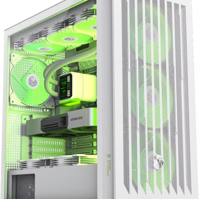 Boîtier PC GameMax Leader 2 RGB Blanc - Grand Tour E-ATX