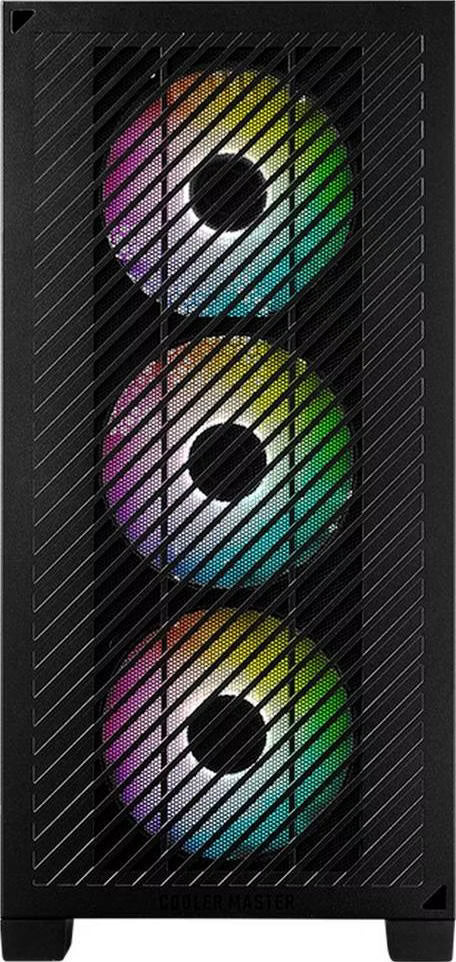 Cooler Master Elite 301 RGB Noir vue de trois quarts