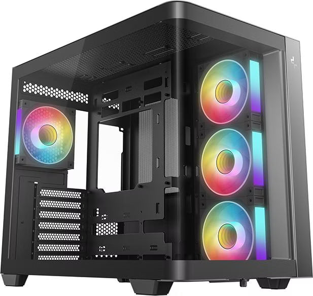 DeepCool CG530U 4F RGB Noir vue de trois quarts