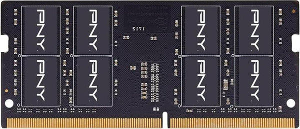 Barrette Mémoire RAM PNY Performance SO-DIMM DDR4 – 8 Go – 3200 MHz – Noir