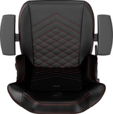 Fauteuil gamer Noblechairs Hero noir et rouge vue de dessus de l'assise