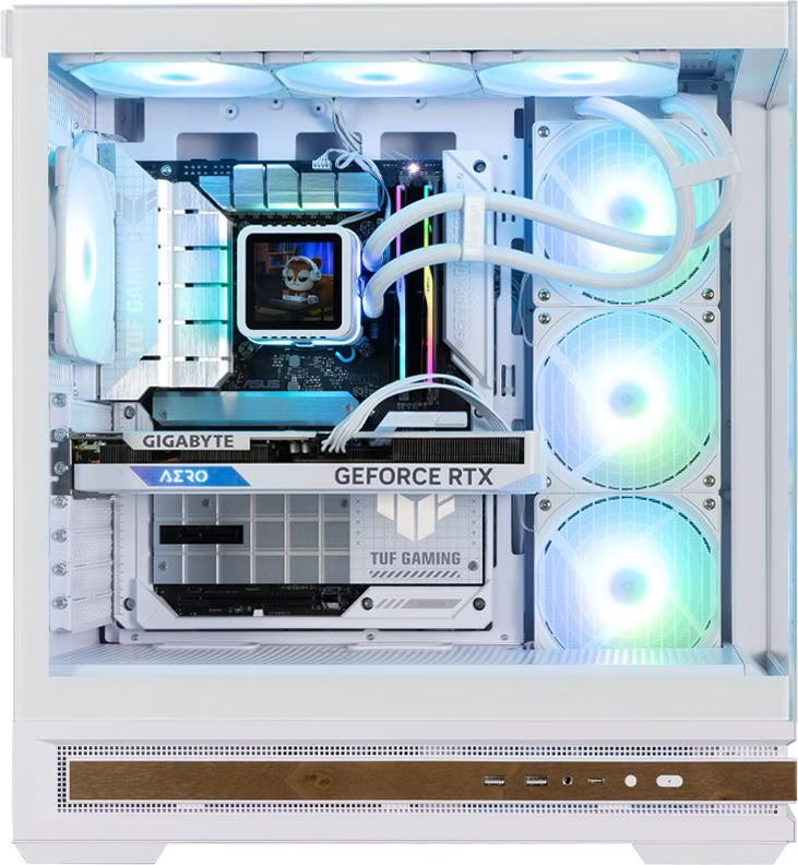 Zalman P40 Namu RGB Blanc vue de trois quarts