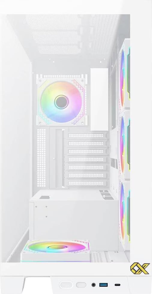 Xigmatek Endorphin Ultra RGB Blanc vue de trois quarts