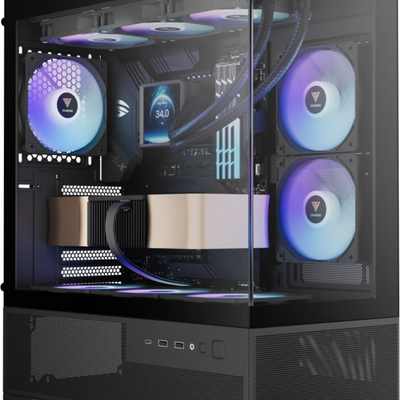 Boîtier PC Gamdias Aura GC12 RGB Noir - Moyen Tour ATX