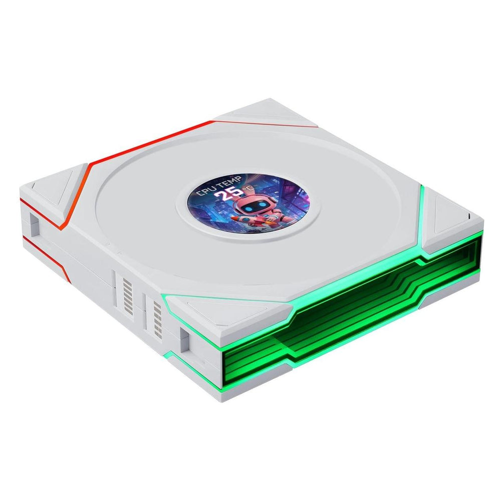 Lian Li Uni Fan TL LCD Flex RGB 12cm Blanc : ventilateur de boîtier
