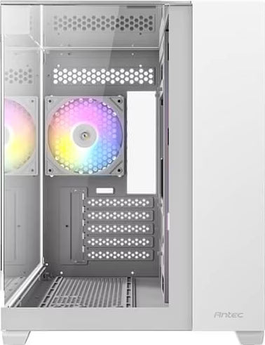 Antec CX600M Trio RGB Blanc vue de trois quarts