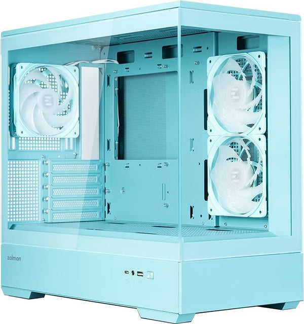 Zalman P30 V2 ARGB Menthe vue de trois quarts