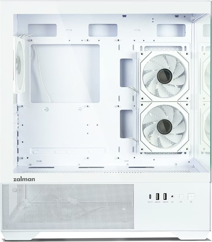 Zalman Chronix V2 Blanc vue de trois quarts