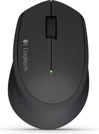 Souris sans fil Logitech M280 noire, vue de dessus