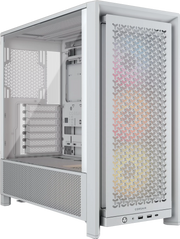 Boîtier blanc Corsair Frame 4000D RS ARGB avec panneau mesh et LED arc-en-ciel - Boîtier